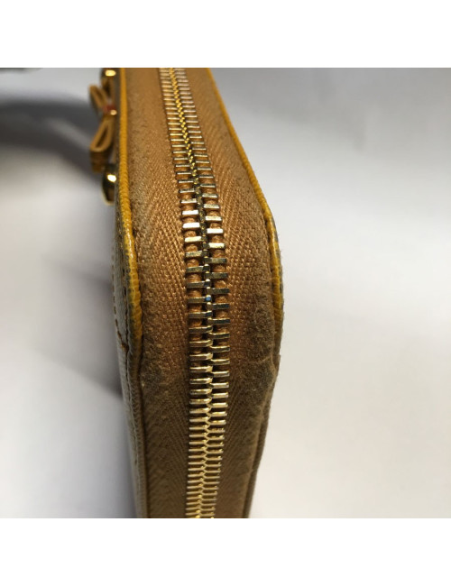 PRADA leather gold portfolio