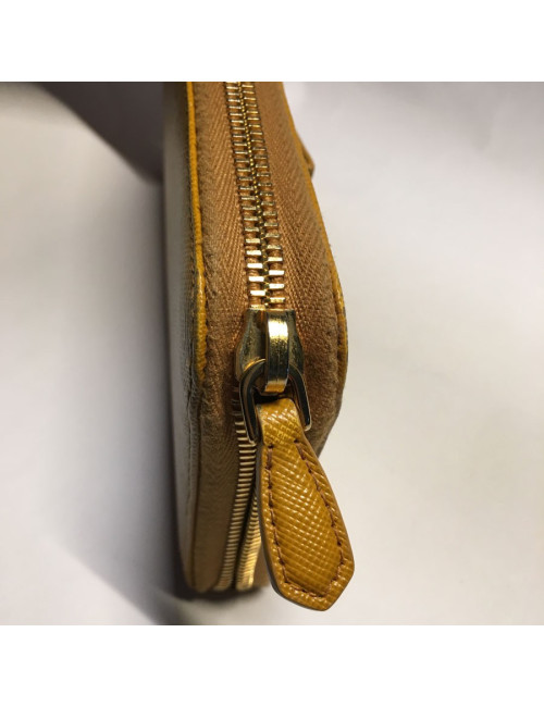 PRADA leather gold portfolio
