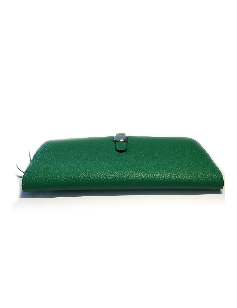 Portefeuille  dogon HERMES vert bamboo