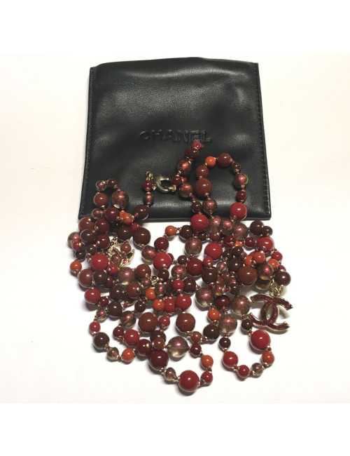 Long sautoir CHANEL perles