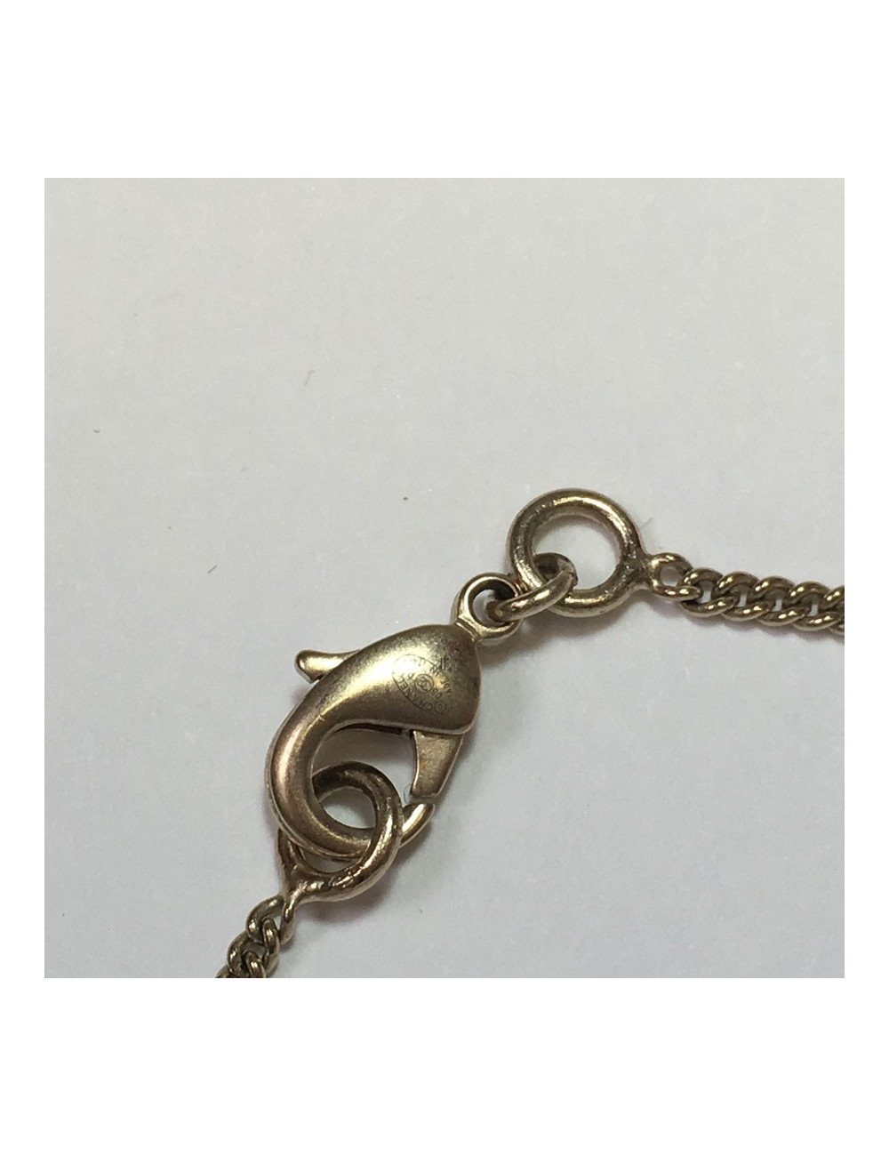 Metal collar CHANEL 'CC' pale gold