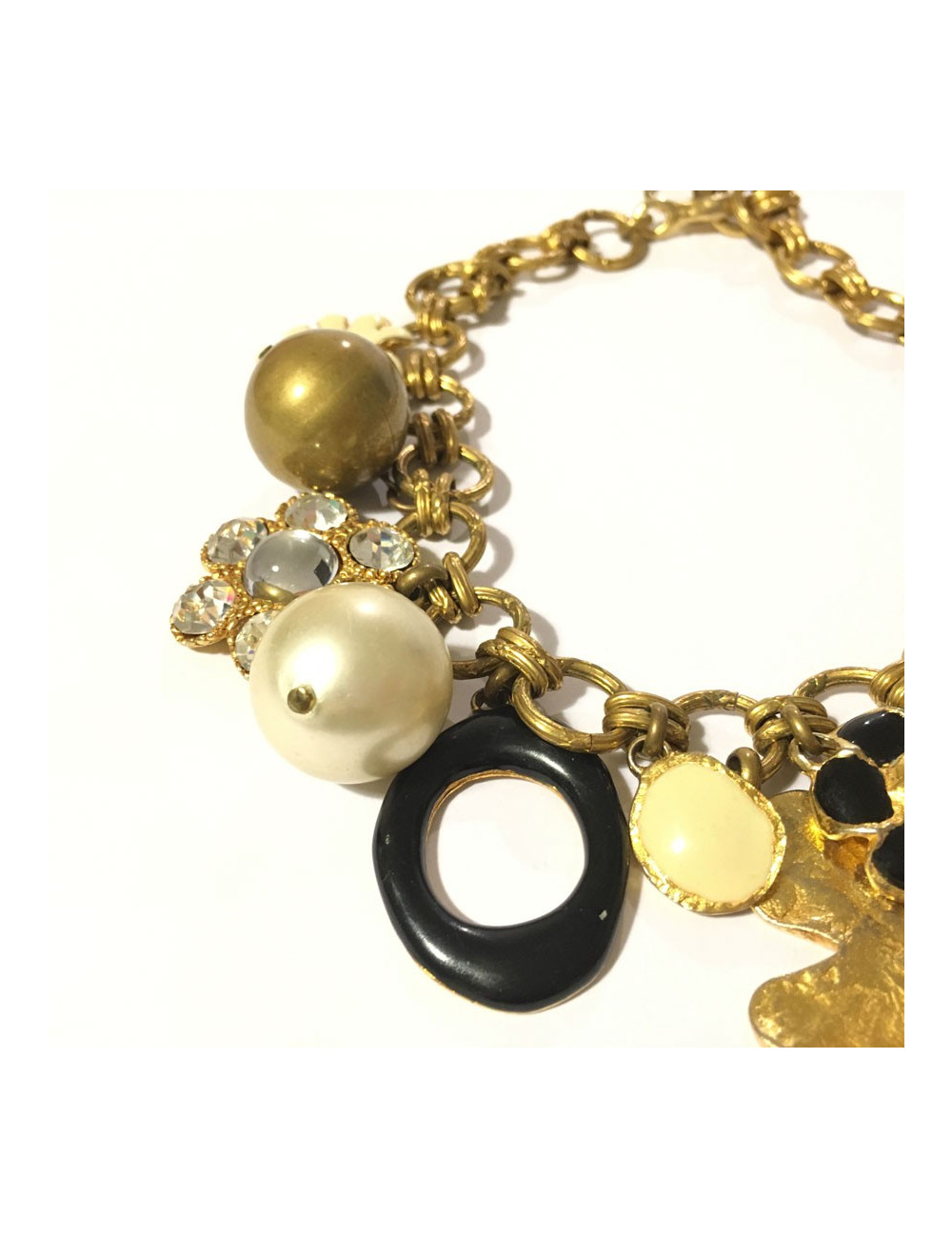 CHRISTIAN LACROIX charms gold neck RAS