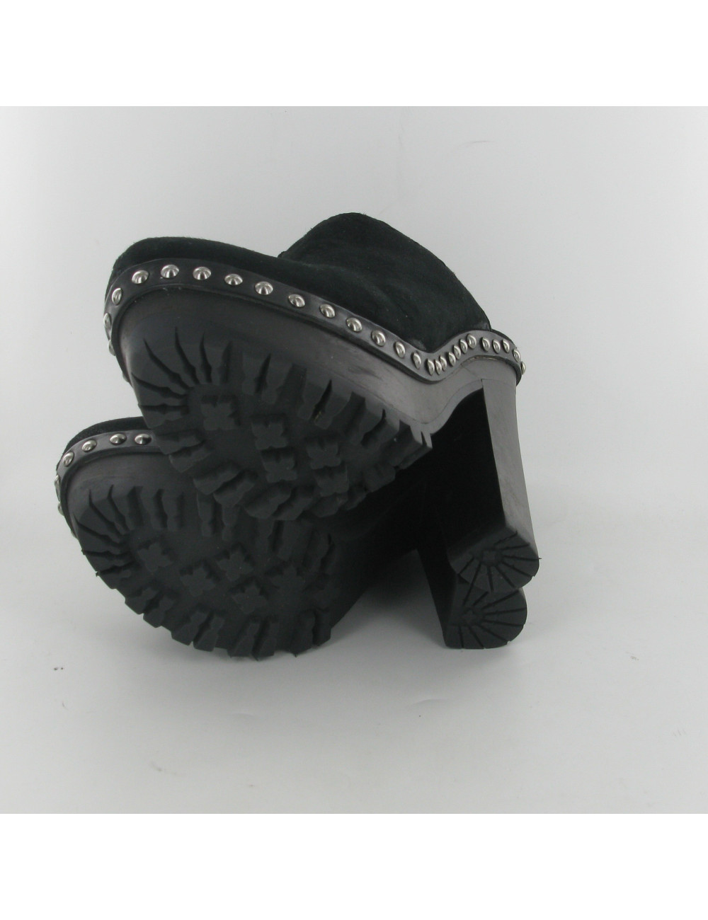 Sabots à talon fourrés MIU MIU