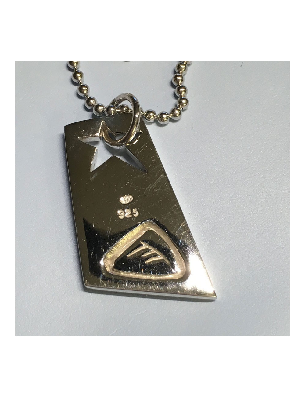 Set THIERRY MUGLER necklace and earrings in silver nails