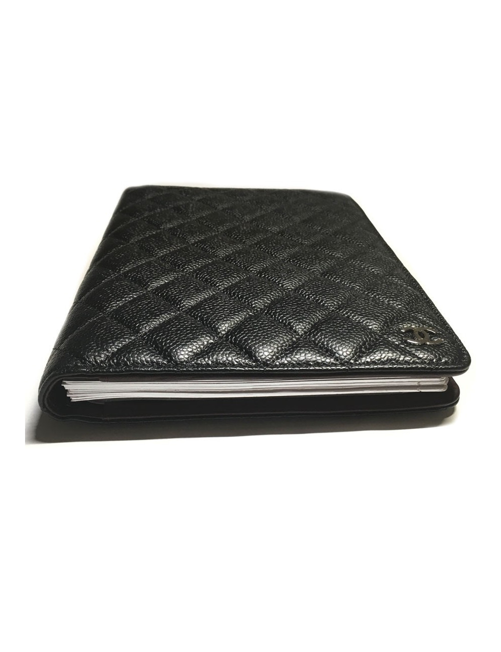 Door agenda CHANEL black quilted leather