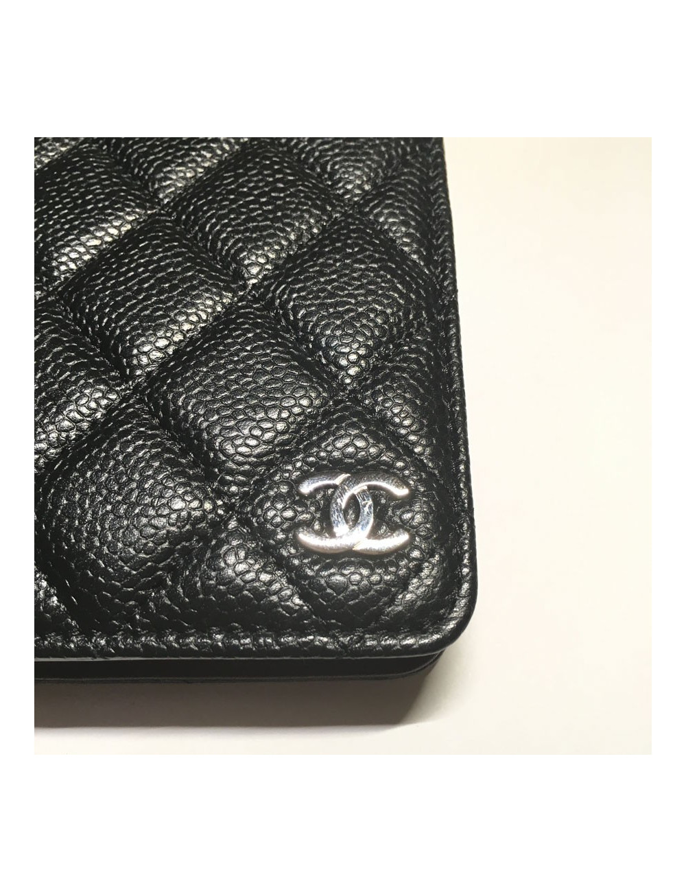 Door agenda CHANEL black quilted leather