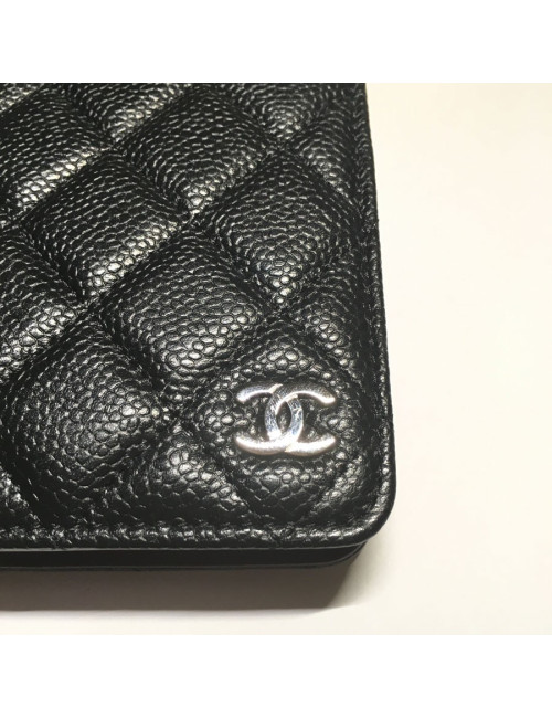 Door agenda CHANEL black quilted leather