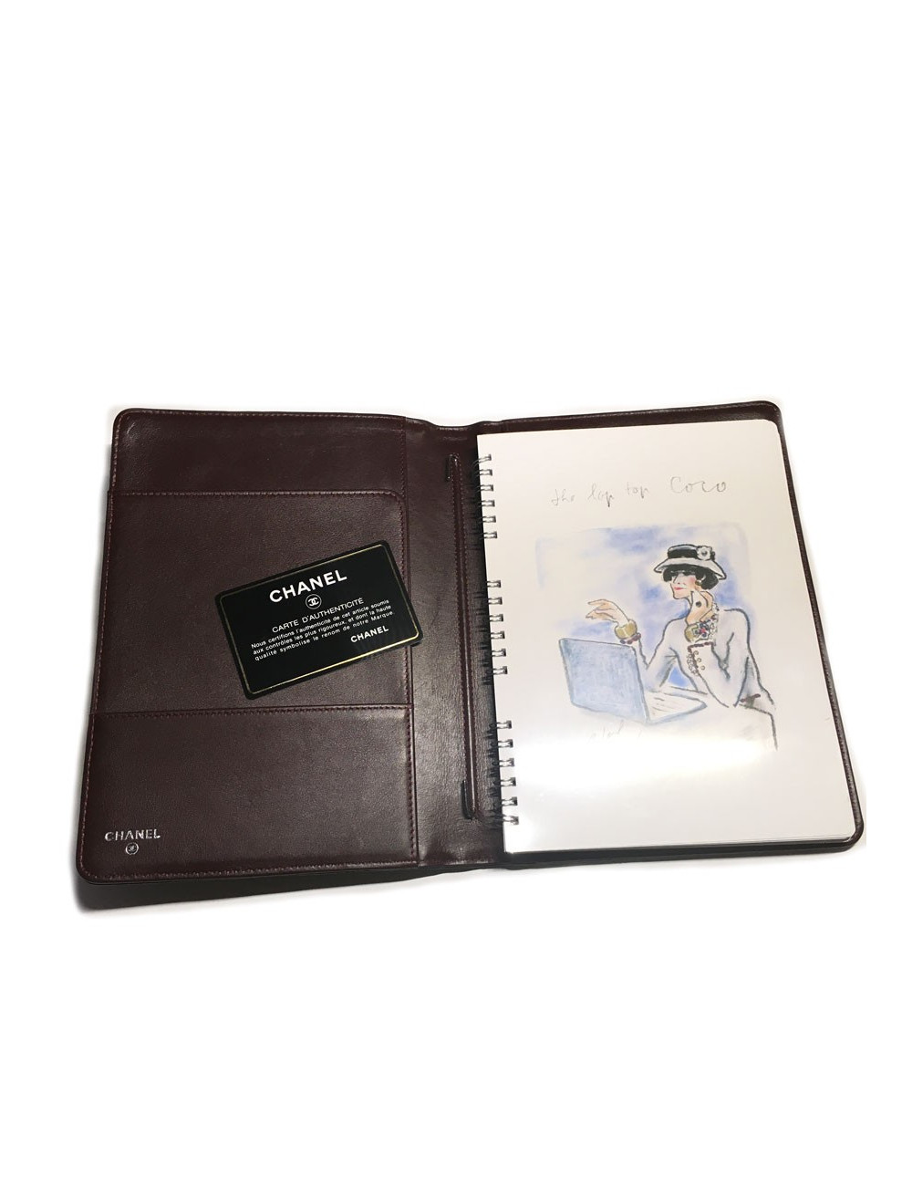 Door agenda CHANEL black quilted leather