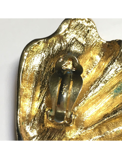 Boucles d'oreille clips YSL YVES SAINT LAURENT Vintage