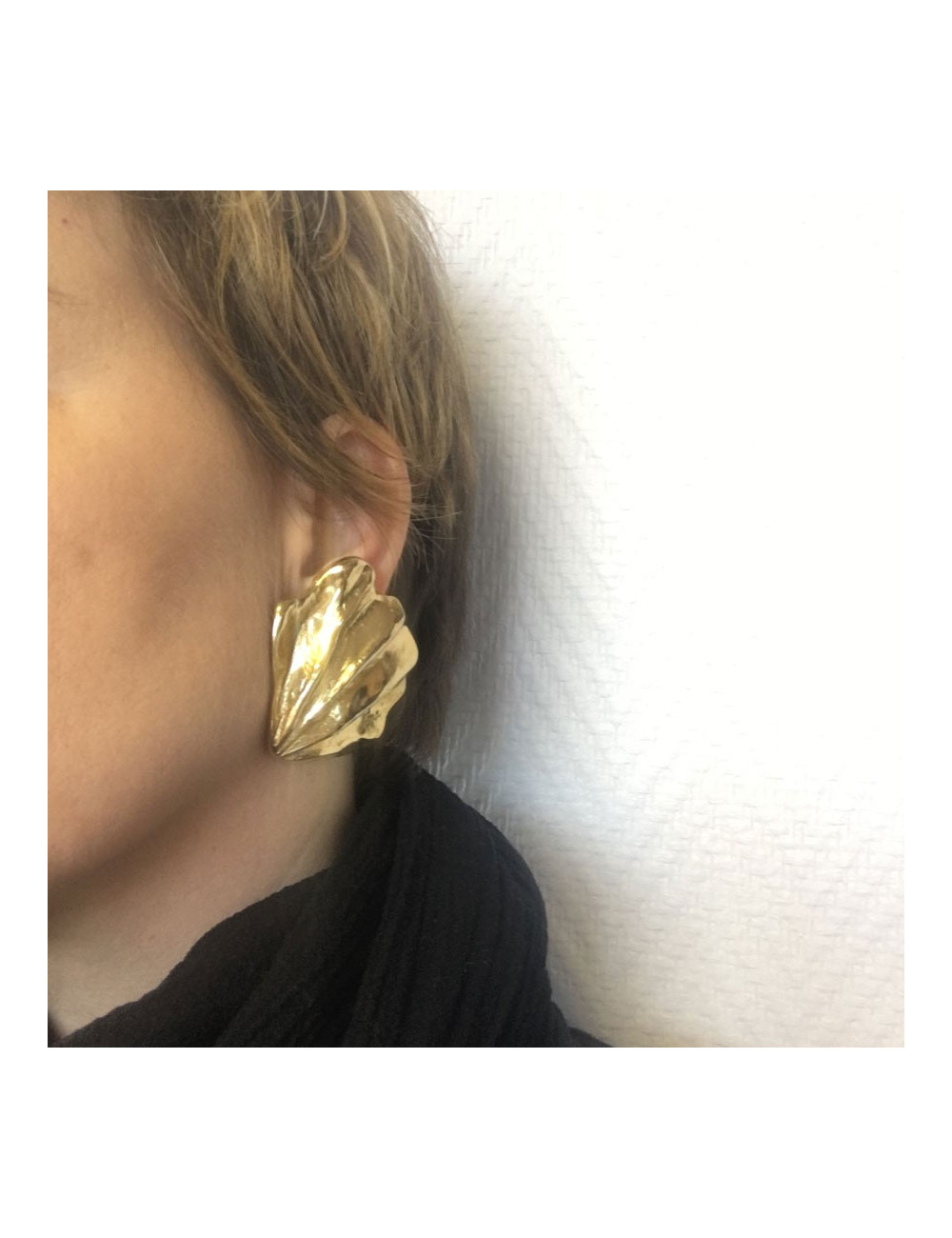Boucles d'oreille clips YSL YVES SAINT LAURENT Vintage