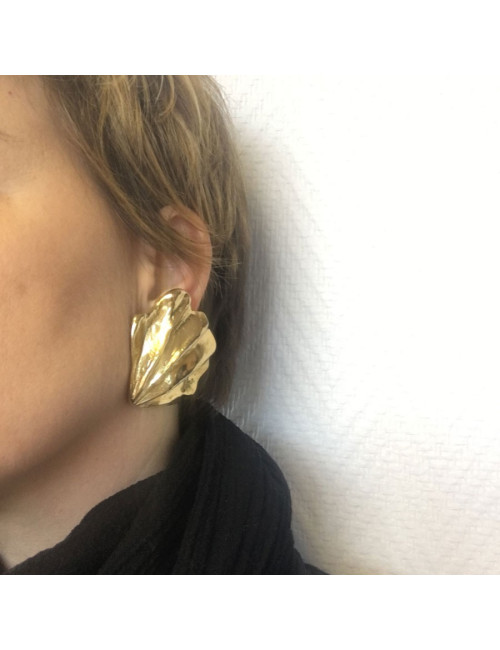Boucles d'oreille clips YSL YVES SAINT LAURENT Vintage