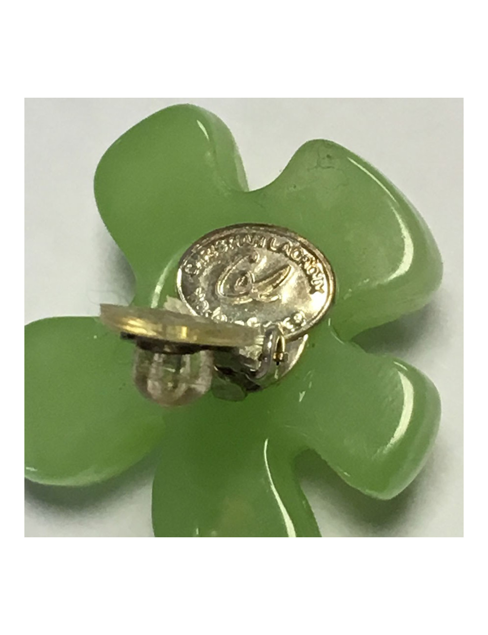 Boucles d'oreille clips pendants CHRISTIAN LACROIX vintage