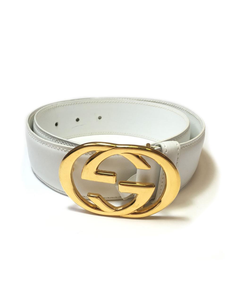 Ceinture GUCCI en cuir blanc T 70