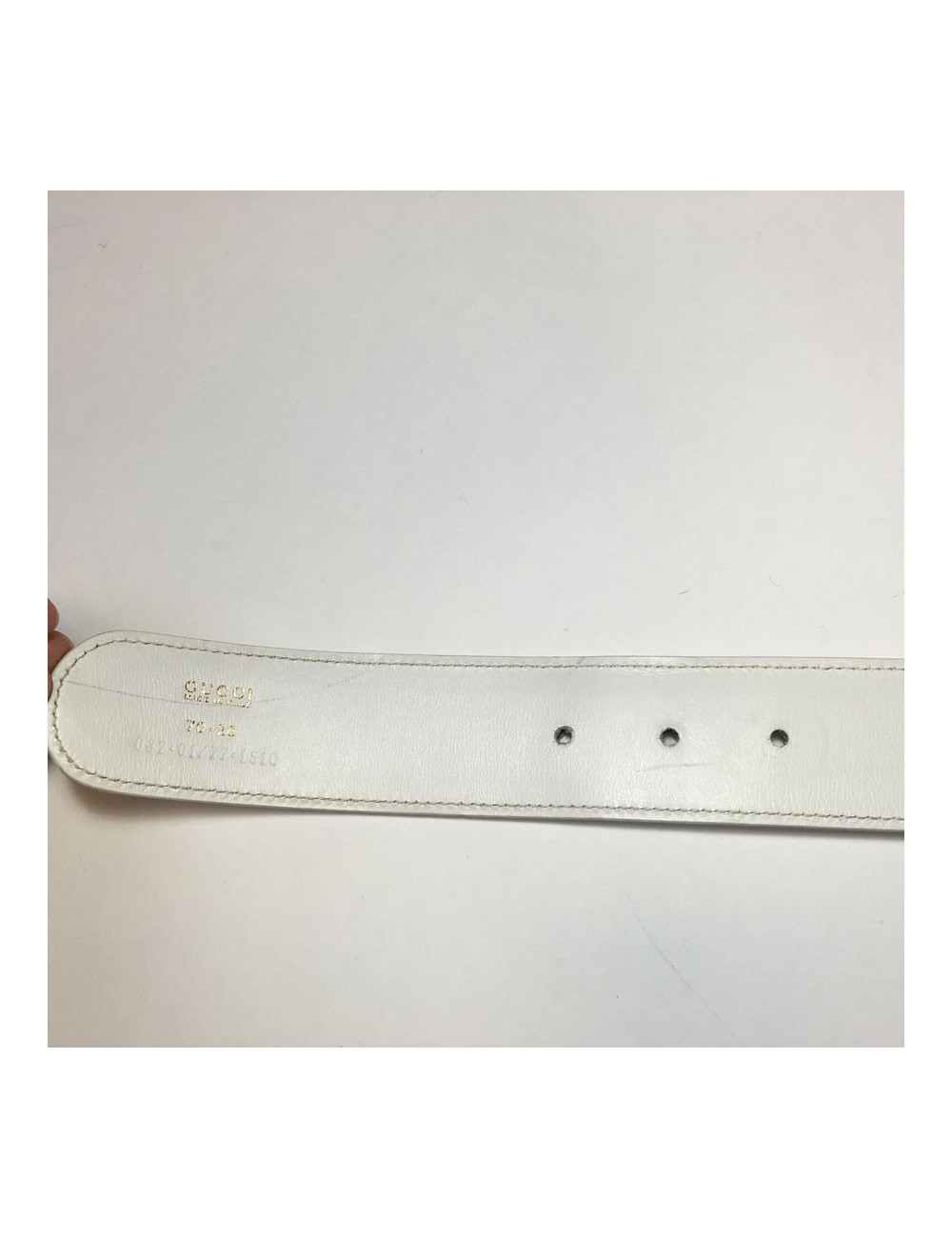 Ceinture GUCCI en cuir blanc T 70
