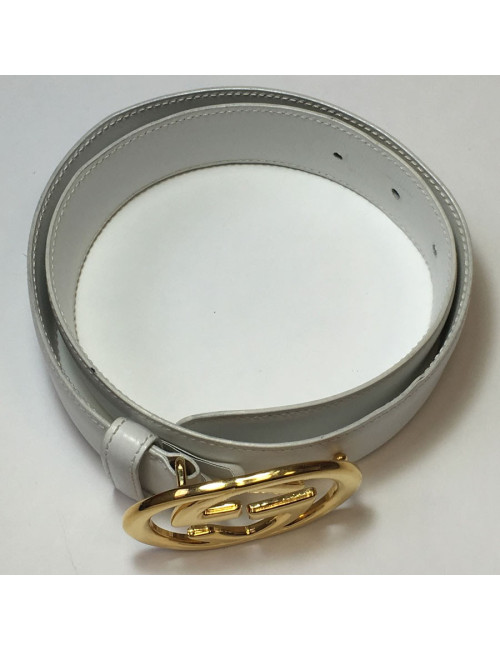 Ceinture GUCCI en cuir blanc T 70