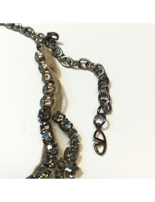 Plastron VALENTINO en strass