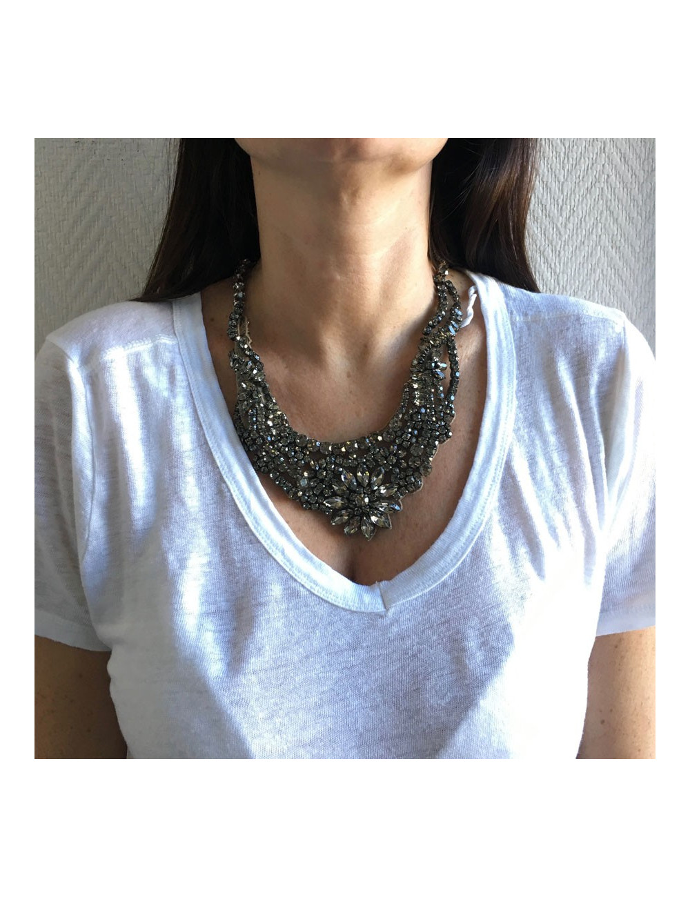 Plastron VALENTINO in rhinestones