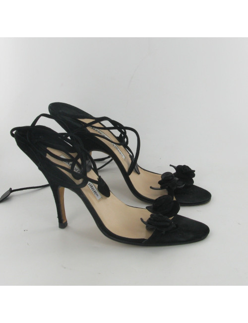 Escarpins fleurs MANOLO BLAHNIK