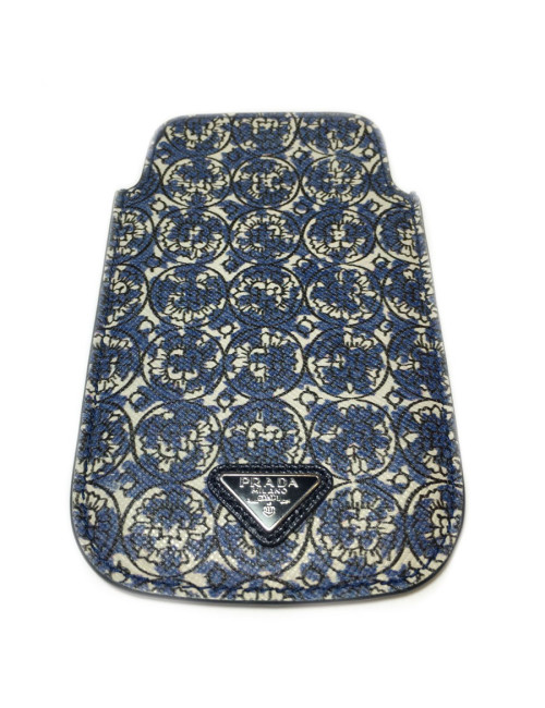 Etui iPhone 4/4S PRADA en cuir saffiano imprimé