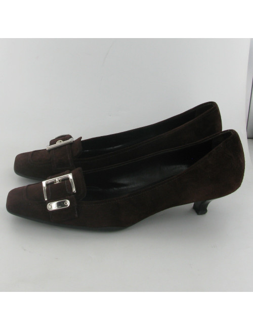 Escarpins en daim PRADA