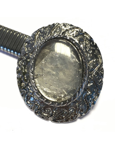 Ceinture GOOSSENS en métal argent ruthénium 2