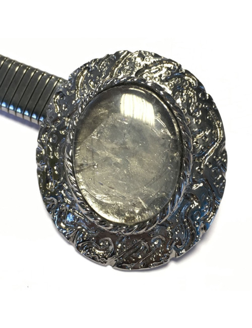 xxx Ceinture GOOSSENS en métal argent ruthénium