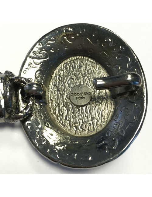 xxx Ceinture GOOSSENS en métal argent ruthénium