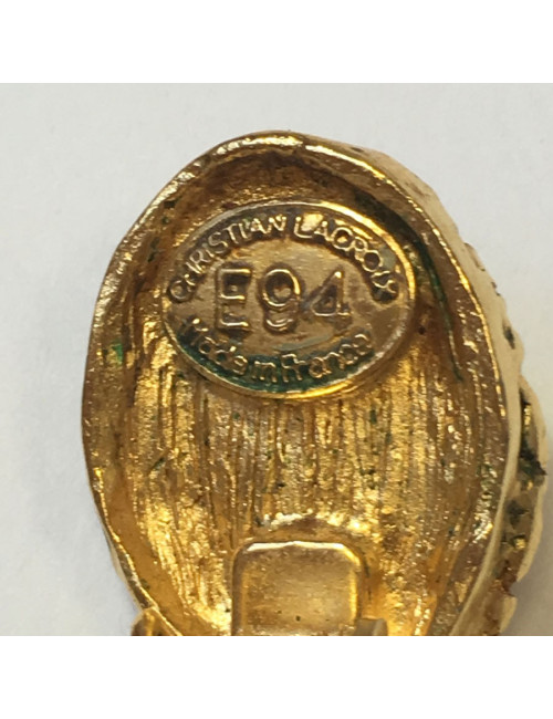 Boucles d'oreille clips CHRISTIAN LACROIX Eté 94