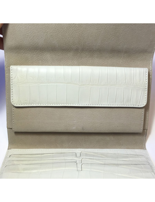 Portefeuille CASSEGRAIN en cuir ivoire