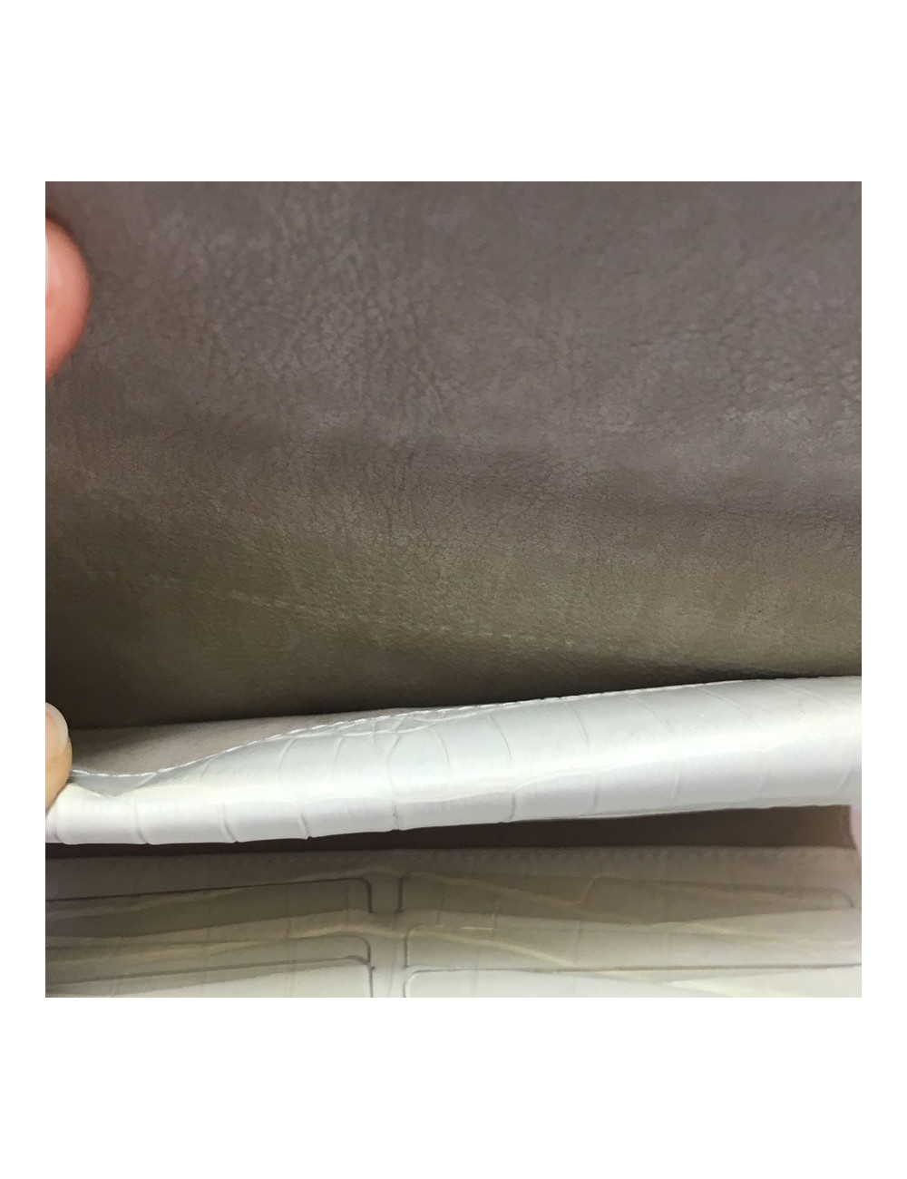 Portefeuille CASSEGRAIN en cuir ivoire