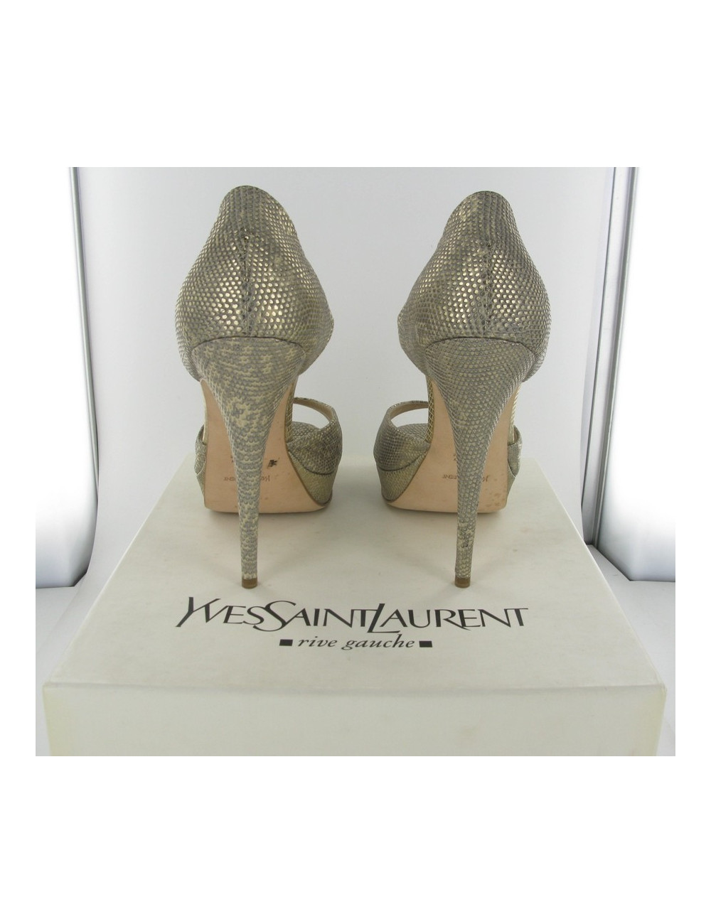 Escarpins lézard SAINT LAURENT