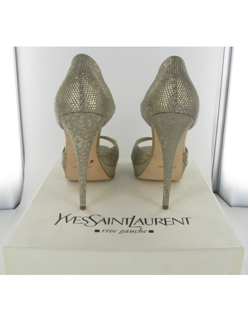 Escarpins lézard SAINT LAURENT