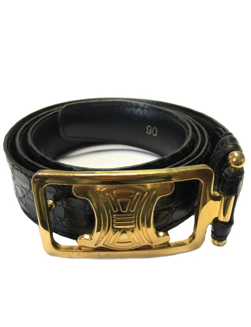 Ceinture CELINE en croco Vintage T90
