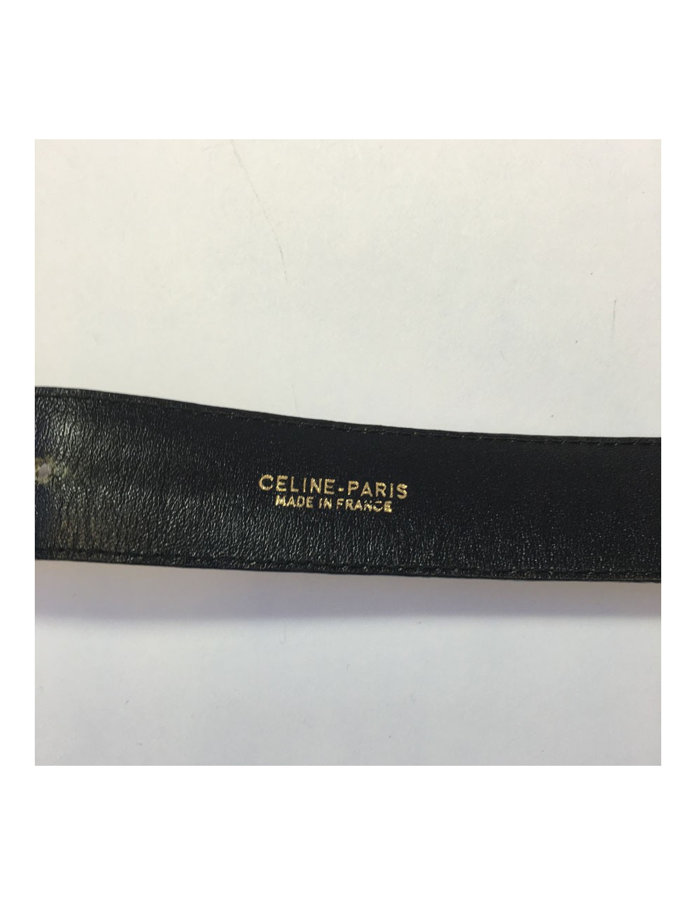 CÉLINE Vintage belt in burgundy lizard size 95EU