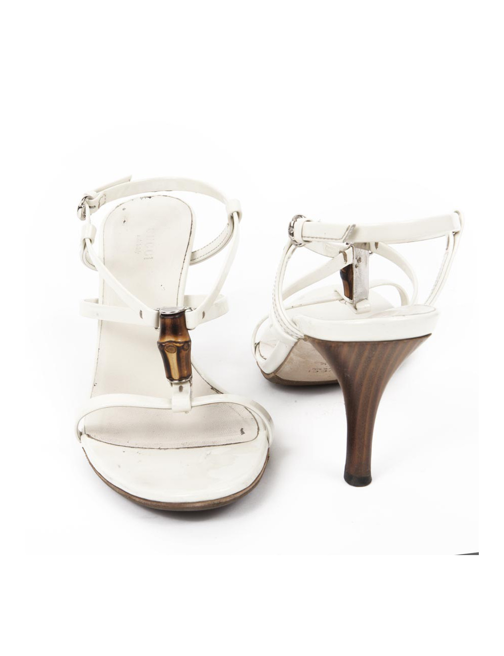 Sandales GUCCI cuir blanc