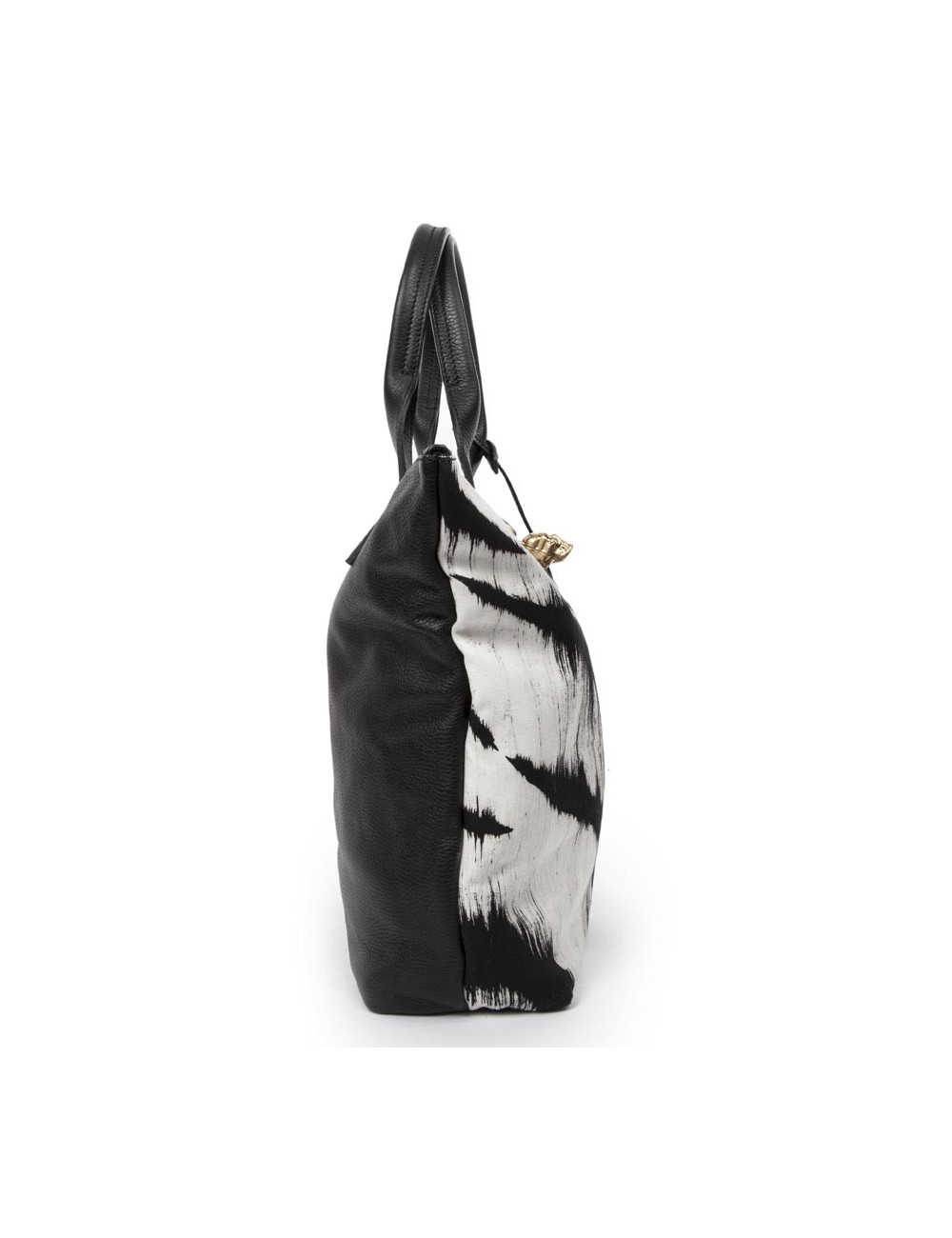 Sac cabas ALEXANDER Mc QUEEN toile et cuir 