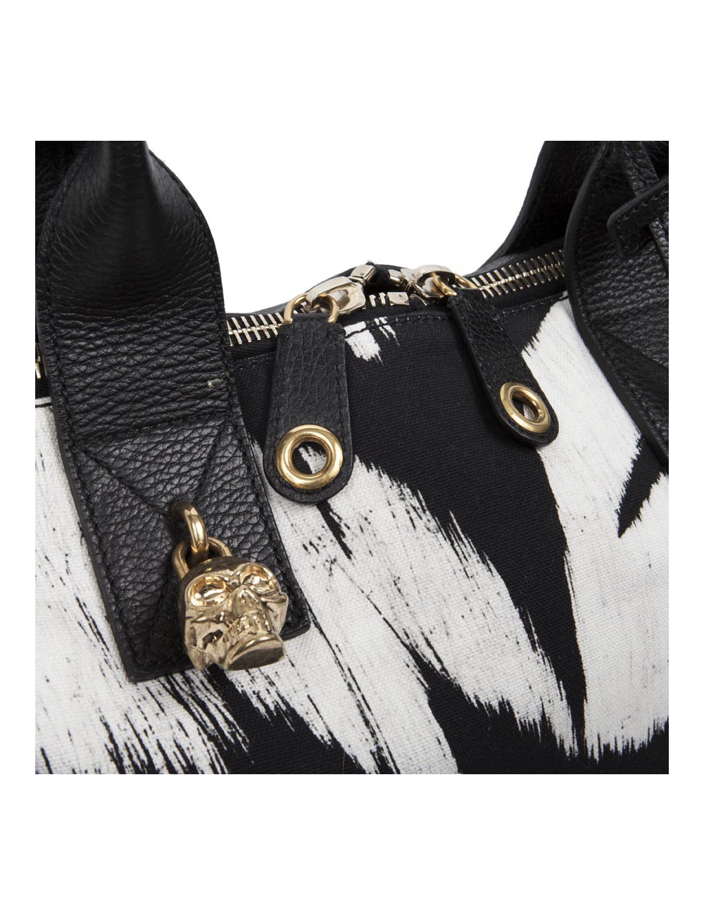 Sac cabas ALEXANDER Mc QUEEN toile et cuir 