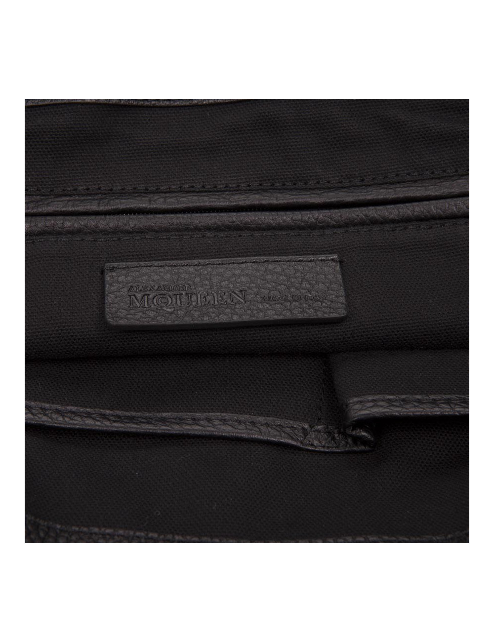 ALEXANDER Mc QUEEN canvas and leather tote bag