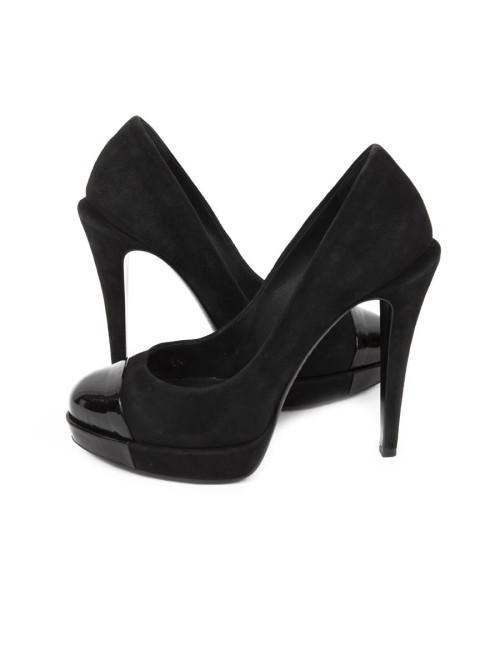 Escarpins CHANEL T 36.5 avec plateforme