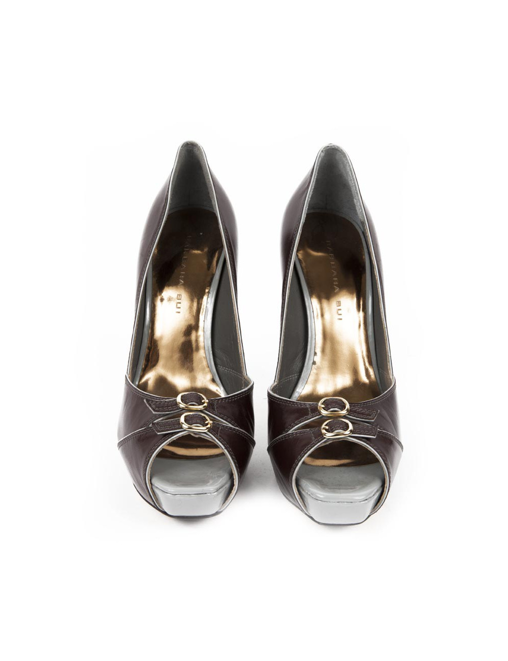 BARBARA BUI T38 shoes chocolate smooth leather