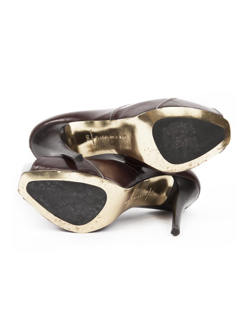 BARBARA BUI T38 shoes chocolate smooth leather