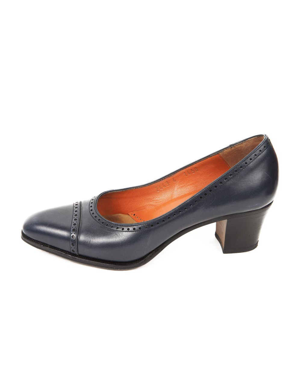 Mocassins CARMINA  (4UK) T 37 cuir bleu 