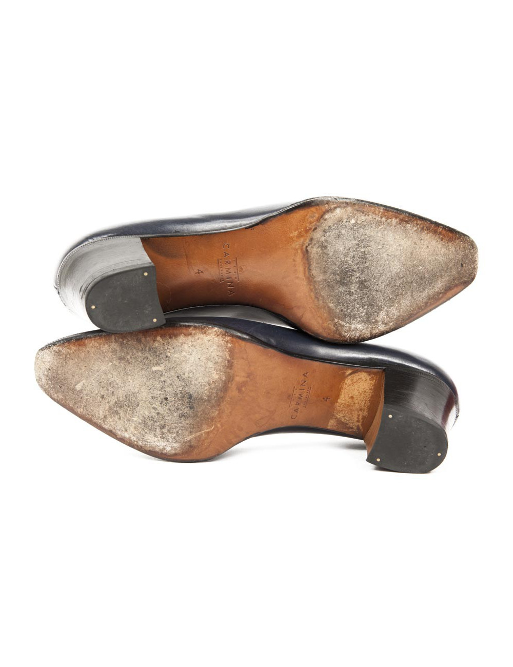 Mocassins CARMINA  (4UK) T 37 cuir bleu 