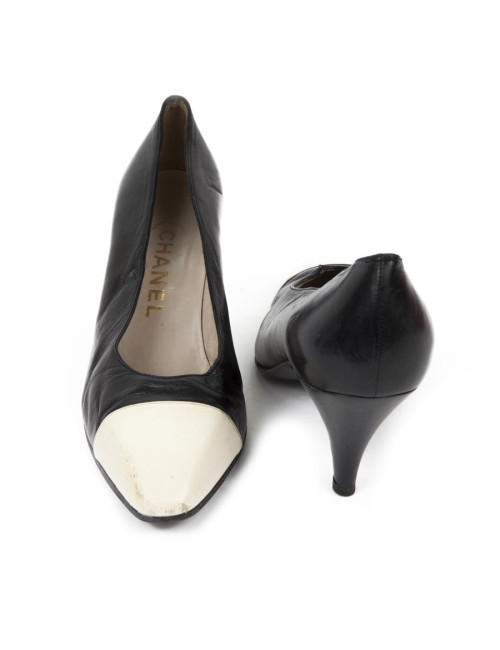 Escarpins CHANEL T 37 bicolores