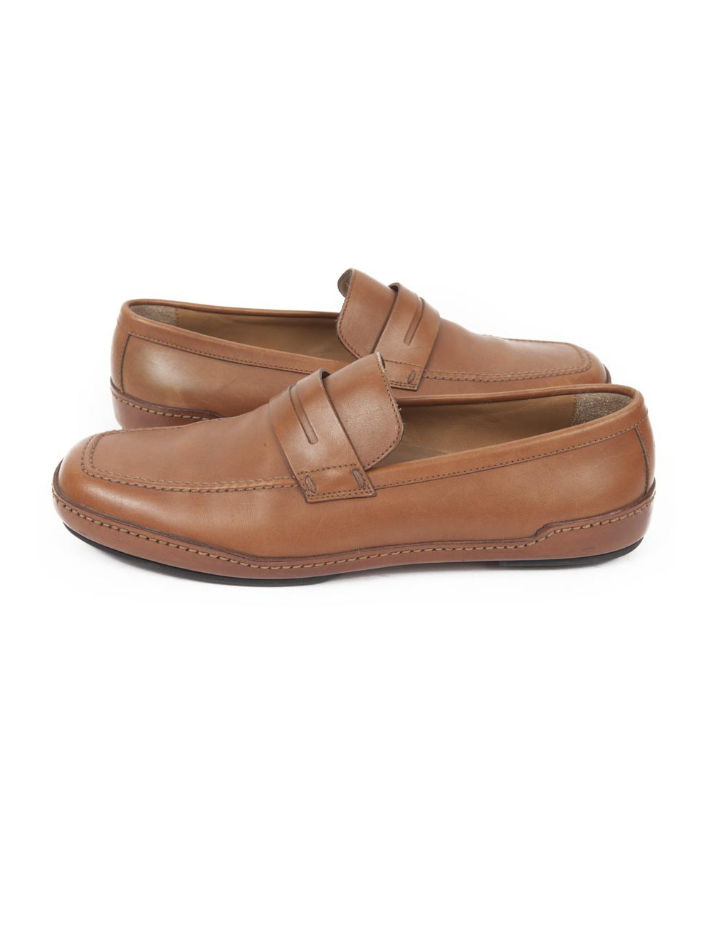 Mocassins LOUIS VUITTON T 38.5 veau gold