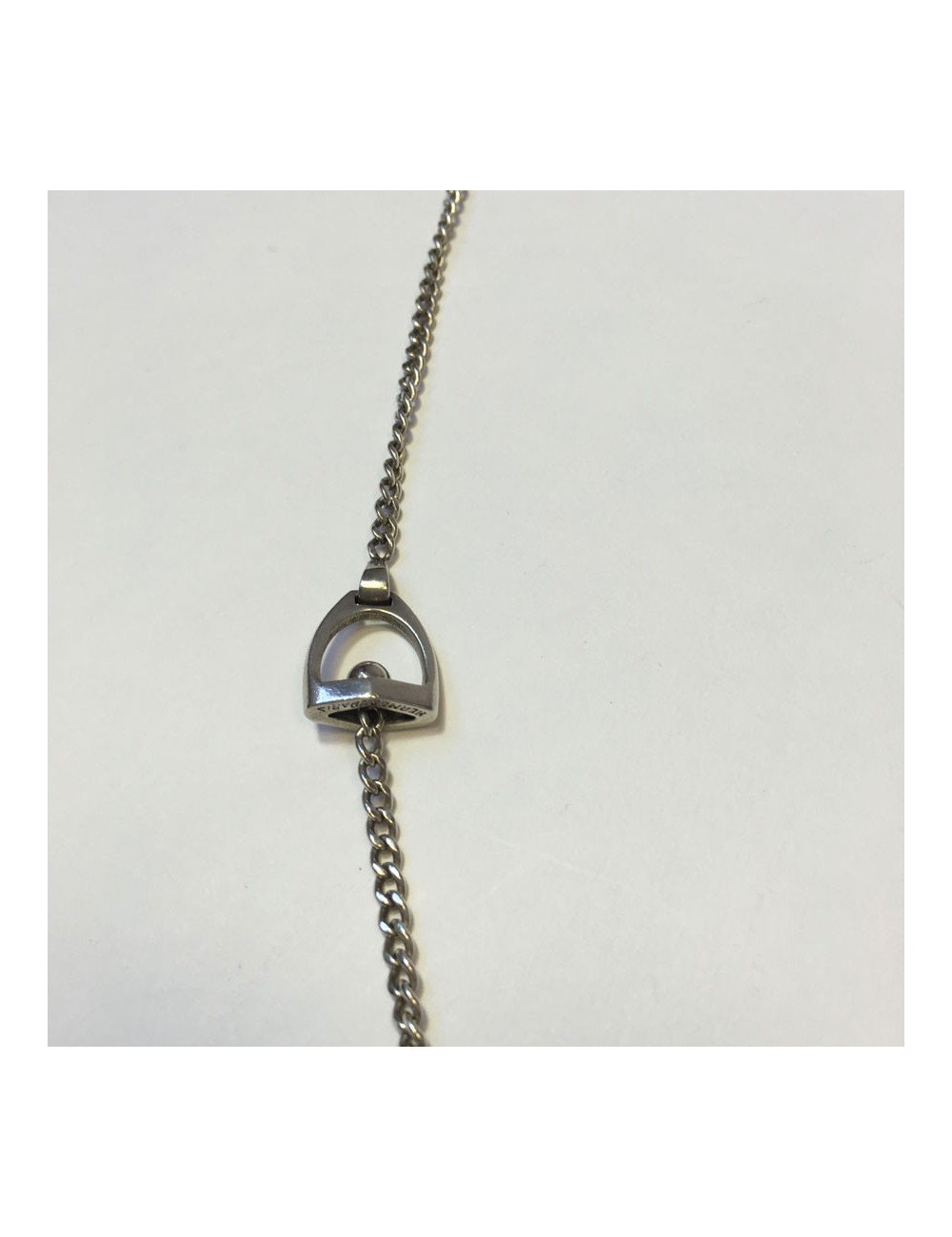 Sautoir "Etriers"HERMES Vintage en argent massif