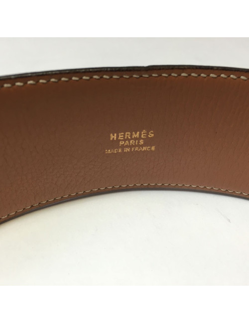 xxx Ceinture "Médor" HERMES cuir gold