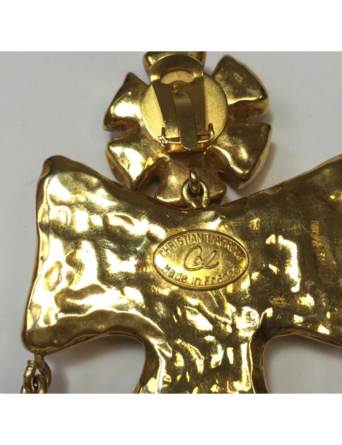 xxx Boucles d'oreille clips CHRISTIAN LACROIX Couture