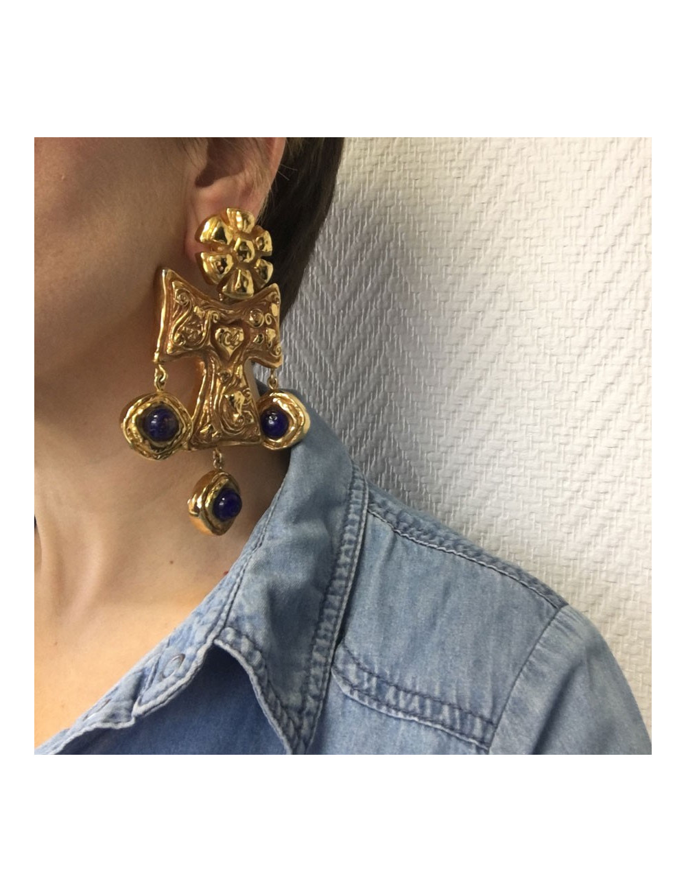 Earrings clips CHRISTIAN LACROIX Couture