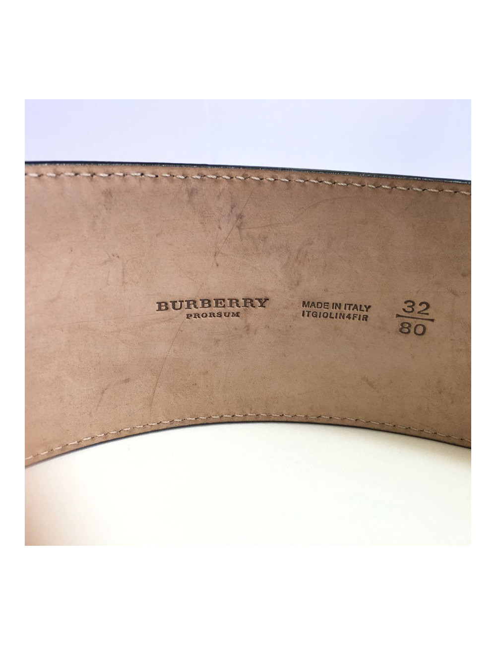 Ceinture BURBERRY PRORSUM en cuir violet T80